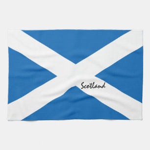 Scottish flag & Scotland Land Patriots /sport fans Tea Towel