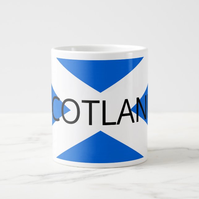 Scottish Flag Scotland mugt Large Coffee Mug (Front)
