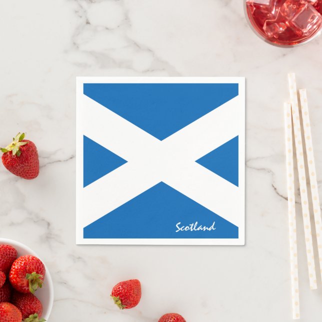 Scottish flag & Scotland party fashion /sport fans Napkin (Insitu)
