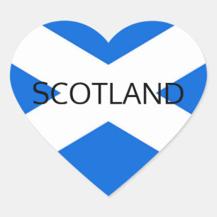 Scottish Flag Scotland stkcn Heart Sticker