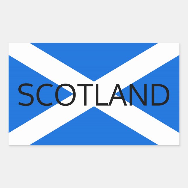 Scottish Flag Scotland stkt Rectangular Sticker (Front)