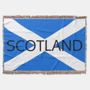 Scottish Flag Scotland tbcn Throw Blanket