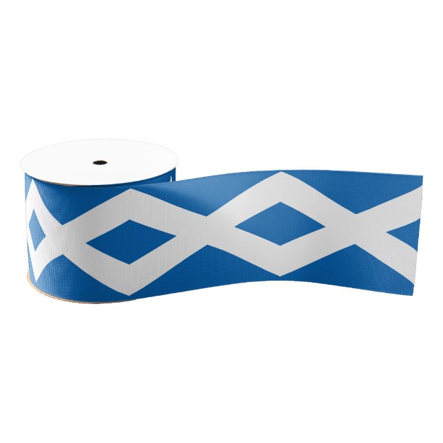 Scottish Flag & Scotland travel, holiday/sports Grosgrain Ribbon (Spool)