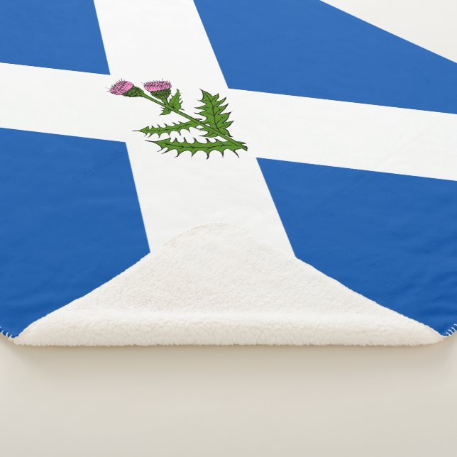 Scottish flag sherpa blanket (3/4)