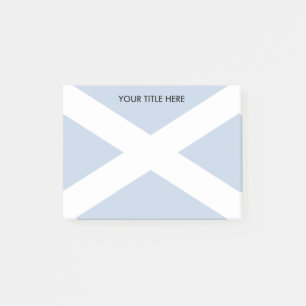Scottish flag soft background image custom post-it notes