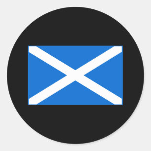 Scottish Flag T-shirts and Gifts Classic Round Sticker