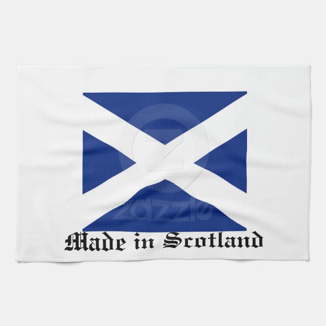 Scottish flag T-Towel Tea Towel (Horizontal)