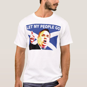 Scottish flag with Alex Salmond T-Shirt