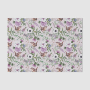 Scottish Floral and Tartan Series Design 11 Tissue Paper