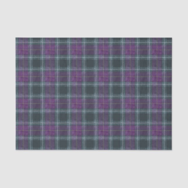Scottish Floral and Tartan Series Design 26 Tissue Paper (Front)