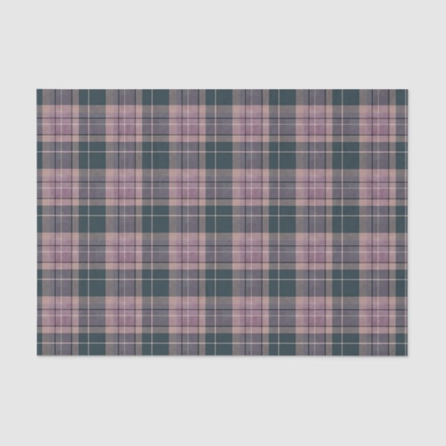 Scottish Floral and Tartan Series Design 35 Tissue Paper (Front)