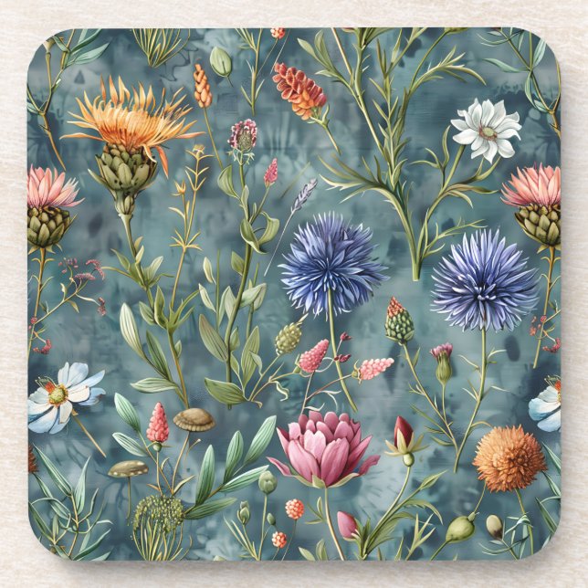 Scottish flowers coaster (Front)