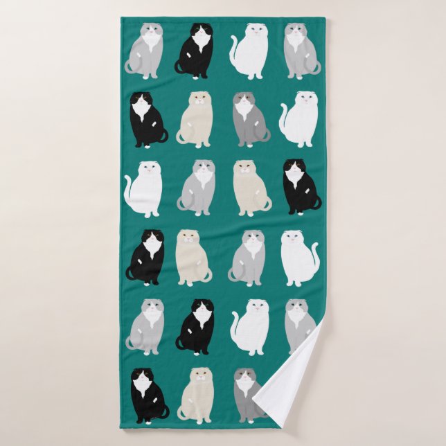 Scottish Fold Bath Towel (Bath Towel)
