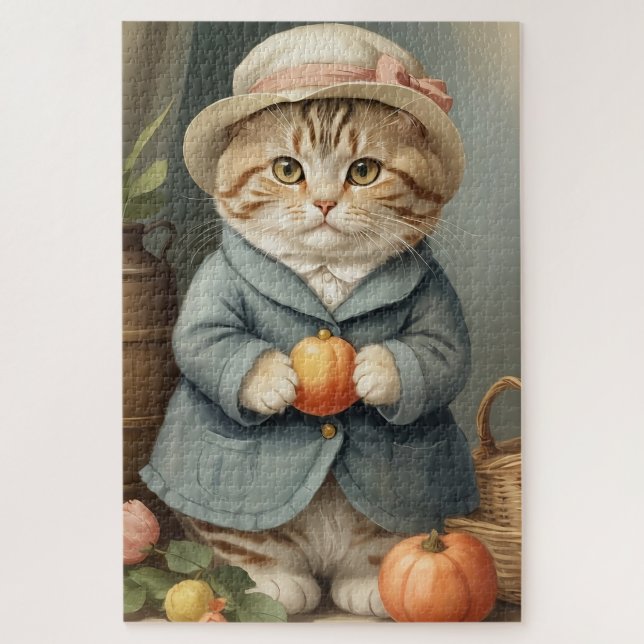Scottish Fold Cat Jigsaw Puzzle (Vertical)