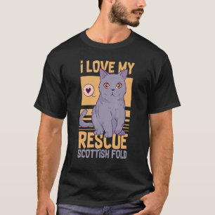 Scottish Fold Cat Longhair Highland Kitten Owner 9 T-Shirt