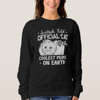 Scottish Fold Cat Longhair Highland Kitten Owner Sweatshirt