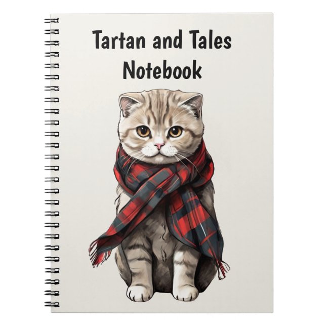 Scottish Fold Cat Notebook (Front)