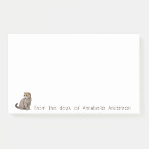 Scottish Fold Cat Personalise Notes