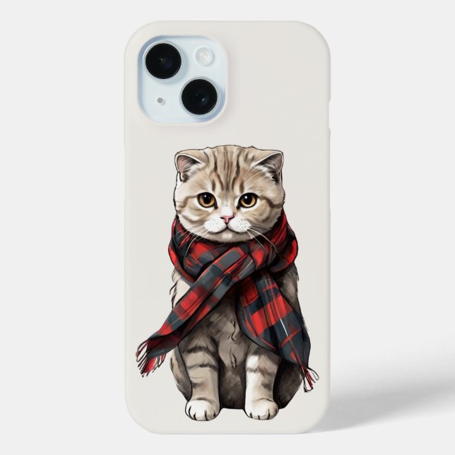Scottish Fold Cat Phone Case (Back)