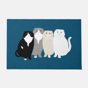 Scottish Fold Cats Doormat