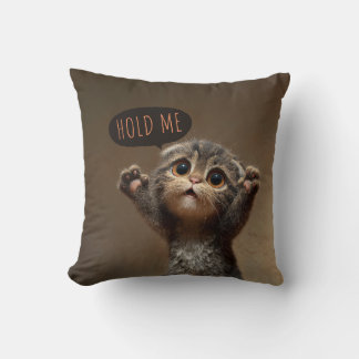 (Scottish Fold) "Hold Me" Emotional Support Cushion