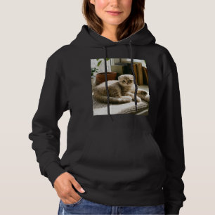 scottish fold hoodie cute cat hoodie cosy cat hood