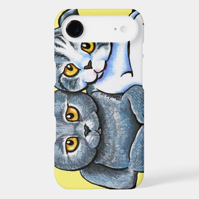 Scottish Fold Pair Case-Mate iPhone Case (Back)