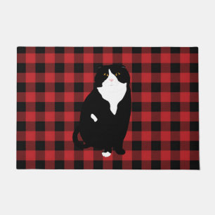 Scottish Fold Plaid Doormat