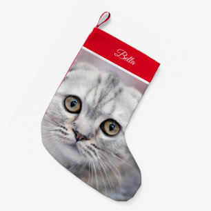 Scottish Fold Small Christmas Stocking