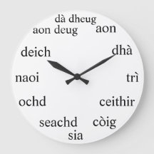 Scottish Gaelic clock