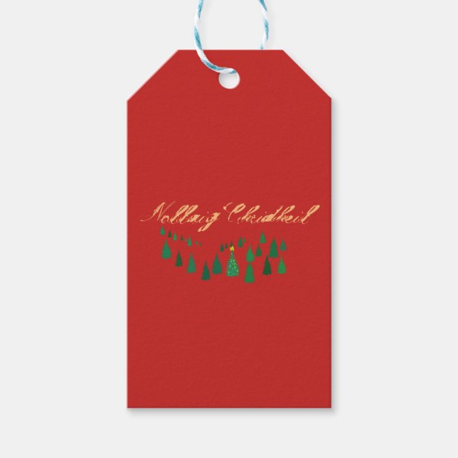 Scottish Gaelic gift tag Christmas (Front)