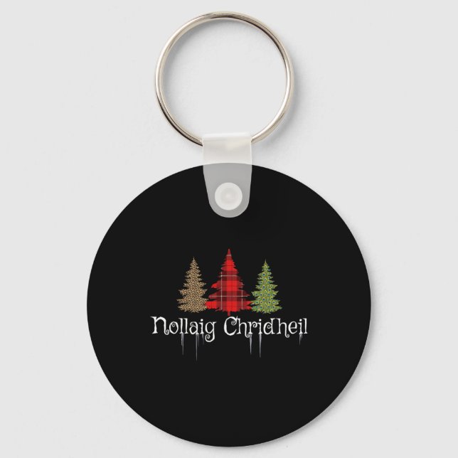 Scottish Gaelic Merry Christmas Nollaig Chridheil  Key Ring (Front)
