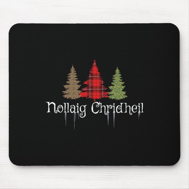 Scottish Gaelic Merry Christmas Nollaig Chridheil  Mouse Mat (Front)