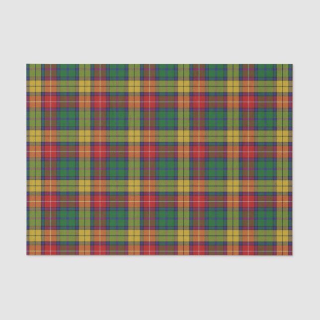 Scottish Gifts Clan Buchanan Tartan Tissue Paper (Front)