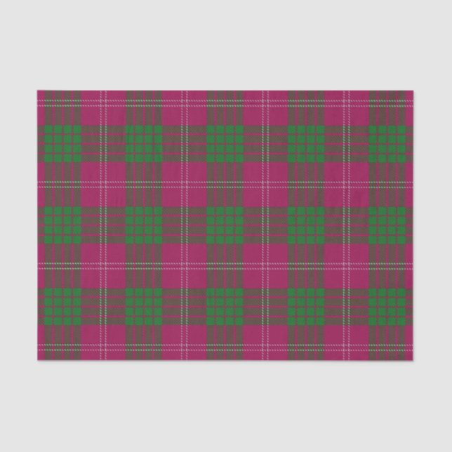Scottish Gifts Clan Crawford Tartan Tissue Paper (Front)