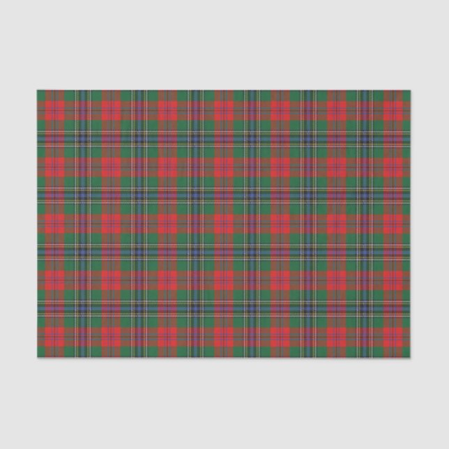 Scottish Gifts Clan MacLean Red Tartan Tissue Paper (Front)