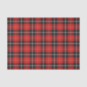 Scottish Gifts Clan Marjoribanks Red Black Tartan Tissue Paper