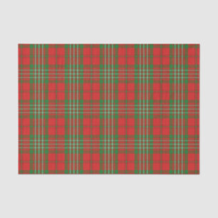 Scottish Gifts Clan Scott Red and Green Tartan Tissue Paper