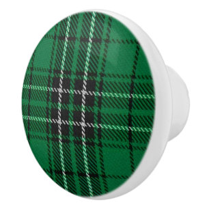 Scottish Grandeur Clan MacLean Hunting Tartan Ceramic Knob