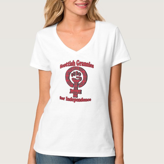 Scottish Grannies for Independence T-Shirt (Front)