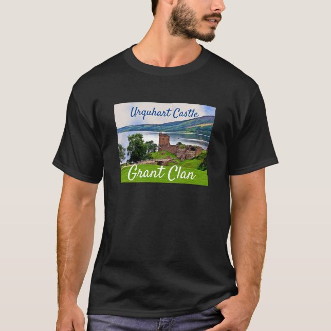 Scottish Grant Clan–Urquhart Castle T-Shirt (Front)
