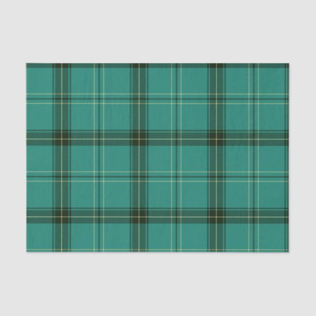 Scottish Green Tartan Tissue Paper (Front)