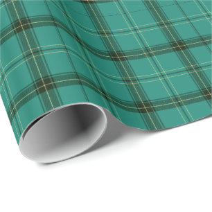 Scottish Green Tartan Wrapping Paper