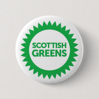 Scottish Greens Logo 6 Cm Round Badge