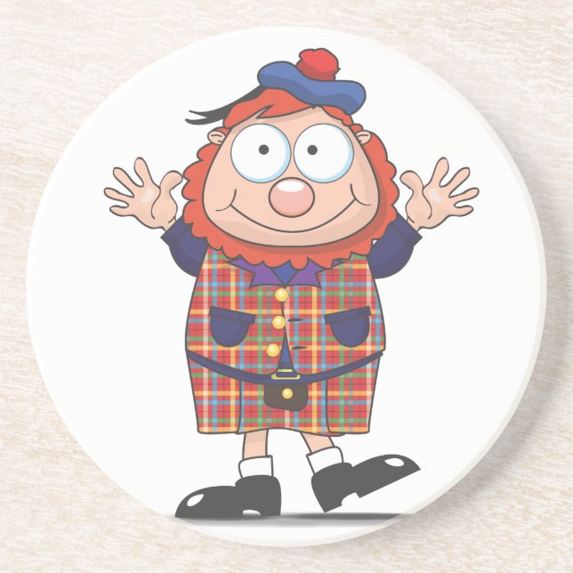 Scottish guy coaster (Front)
