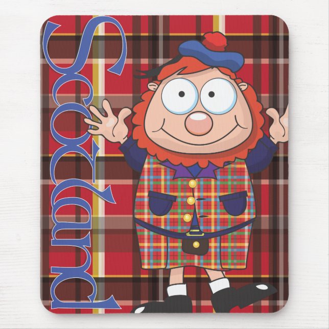 Scottish guy mouse mat (Front)