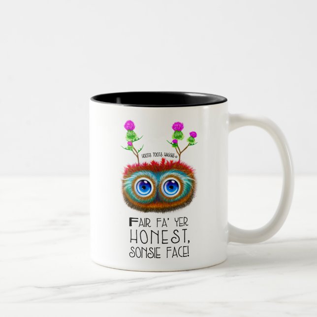 Scottish Haggis Robert Burns Quote Two-Tone Coffee Mug (Right)