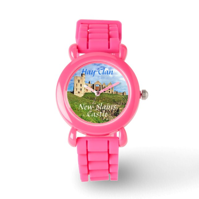 Scottish Hay Clan's New Slains Castle Photo Kids Watch (Front)