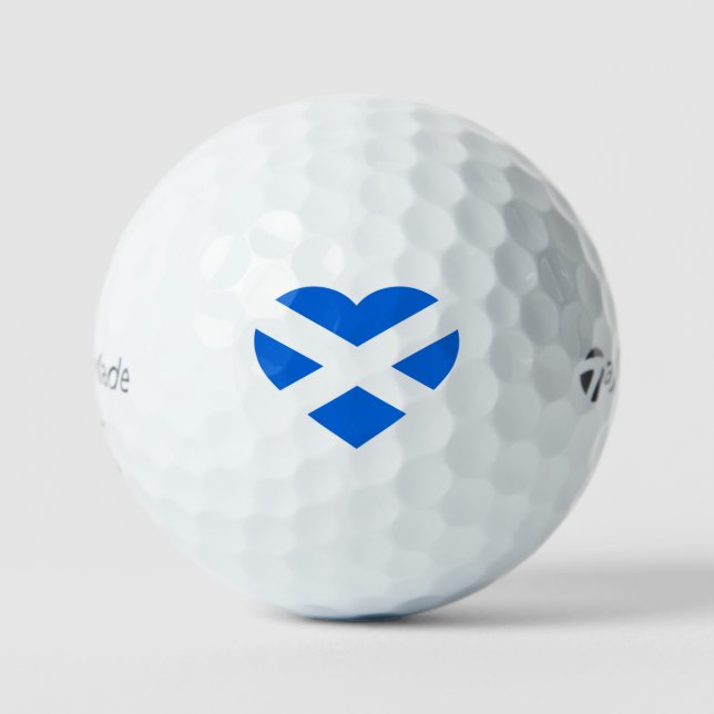 Scottish Heartflag tmtp5 gbcnt Golf Balls (Front)