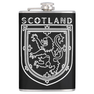 Scottish Heritage Crest Inspired , Scotland Hip Flask